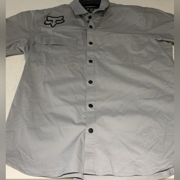 Fox Gray Casual They Are Snaps But Look Like Button Shirt,Read Post. - Picture 2 of 13